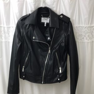 NWOT BCBG faux leather Motorcycle jacket